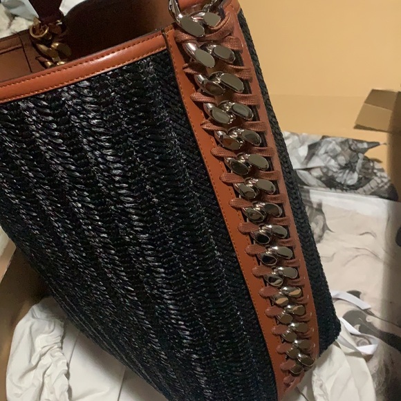 Stella McCartney Weaved Raffia Tote Bag (Price Firm) - Picture 8 of 16
